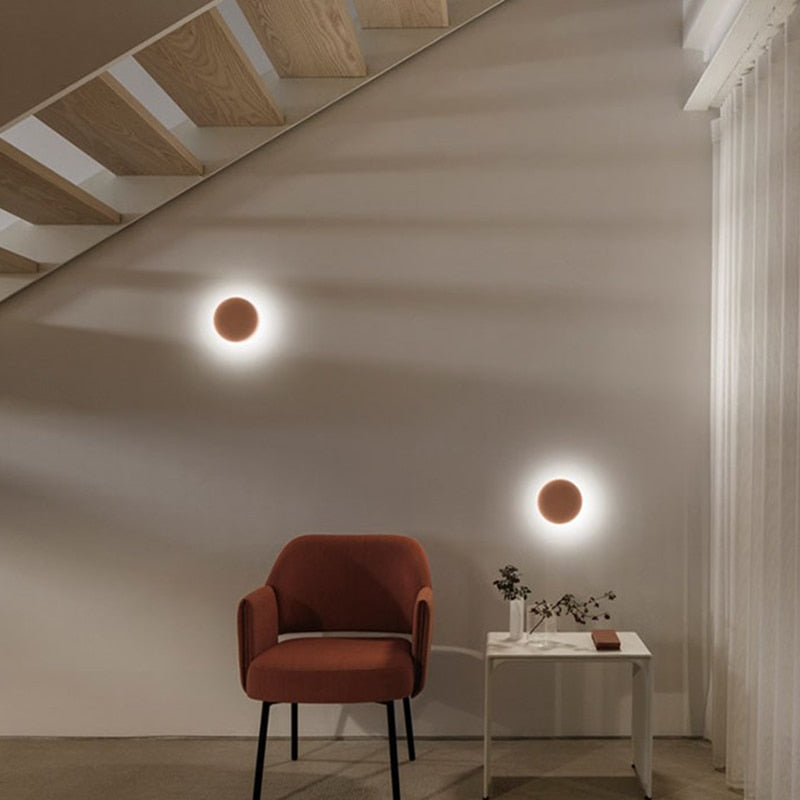 Lámpara de pared design LED circular minimalista Siera