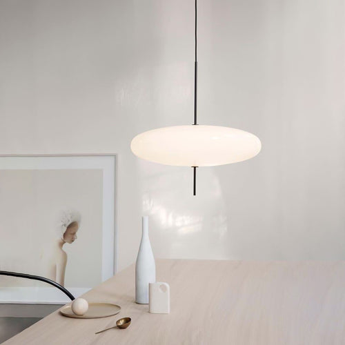 Lámpara de suspensión moderno acrílico LED ovalado Hannon