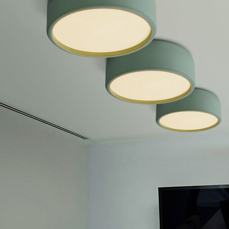 Moderna lámpara de techo LED circular de metal coloreado Beryl