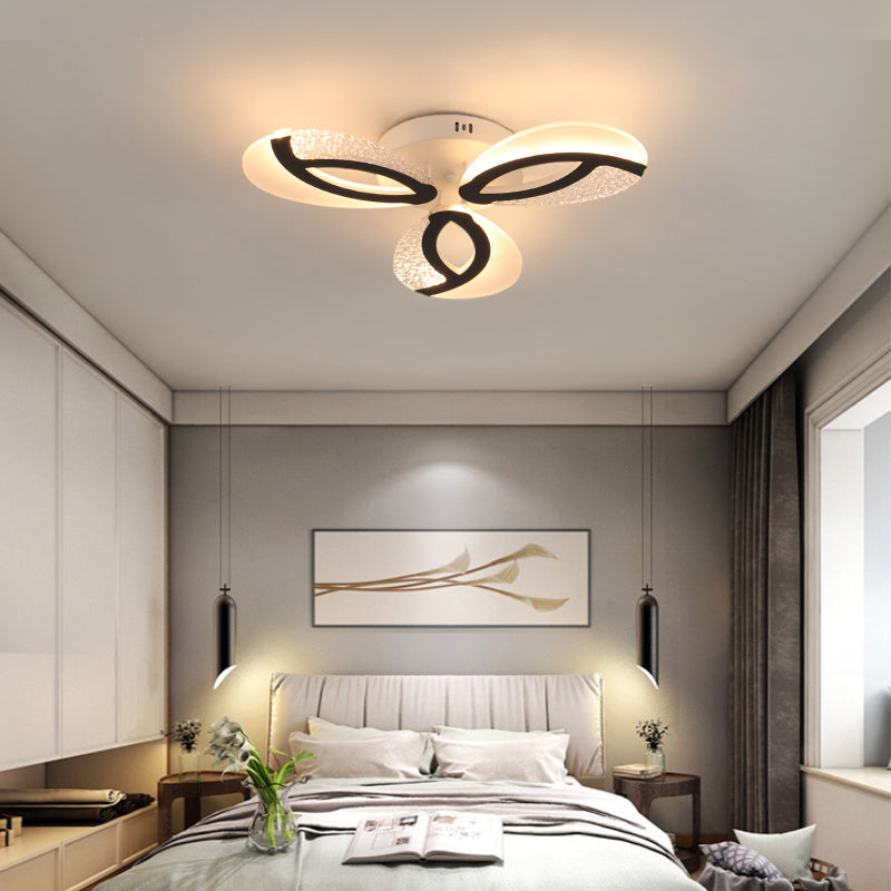 Jalen modern acrylic flower-shaped LED ceiling light