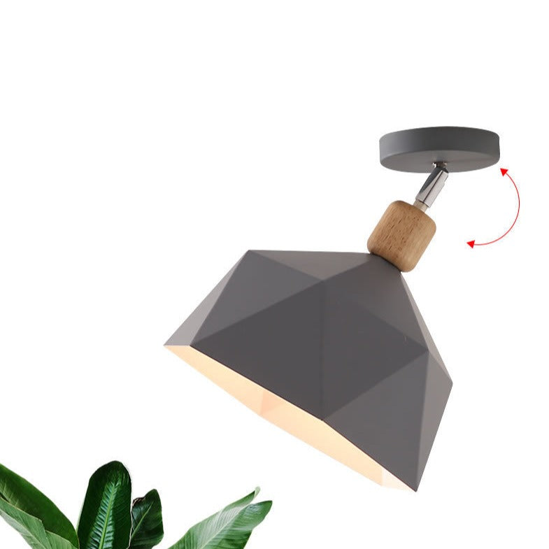 Lámpara de techo LED moderna con pantalla de metal Garino