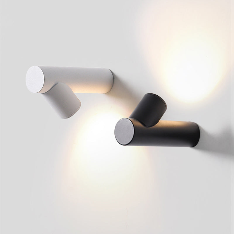 Lámpara de pared design LED cilíndrica de metal Zion