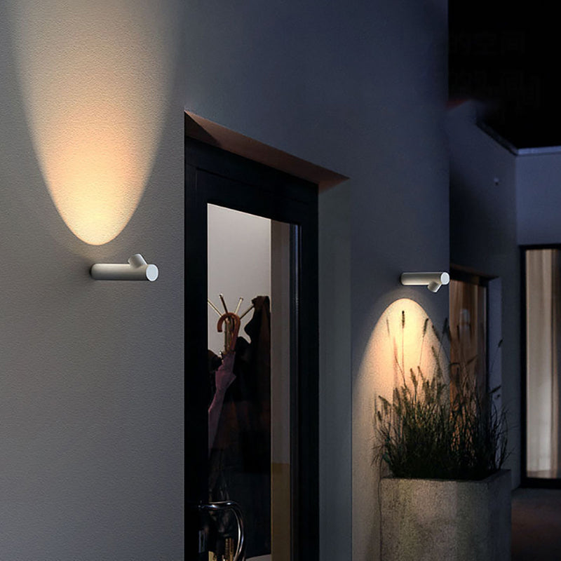 Lámpara de pared design LED cilíndrica de metal Zion