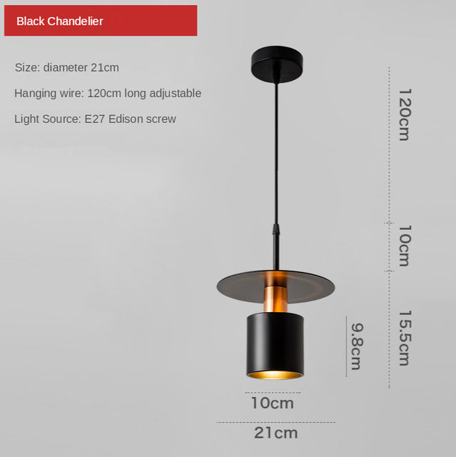 Lámpara de suspensión design con pantalla cilíndrica Roscot