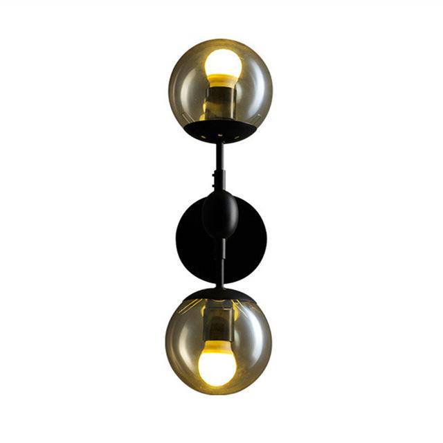 Lámpara de pared design con bolas de cristal vintage
