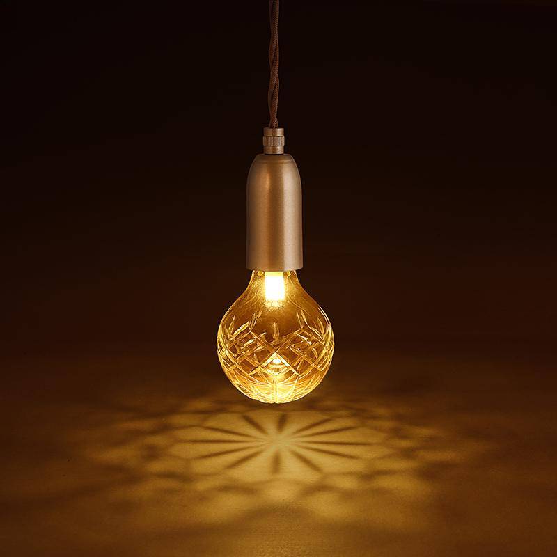 Suspension LED doré Loft Rétro
