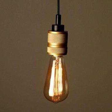 Lámpara de suspensión Retroiluminación LED con bombillas Edison Estilo café