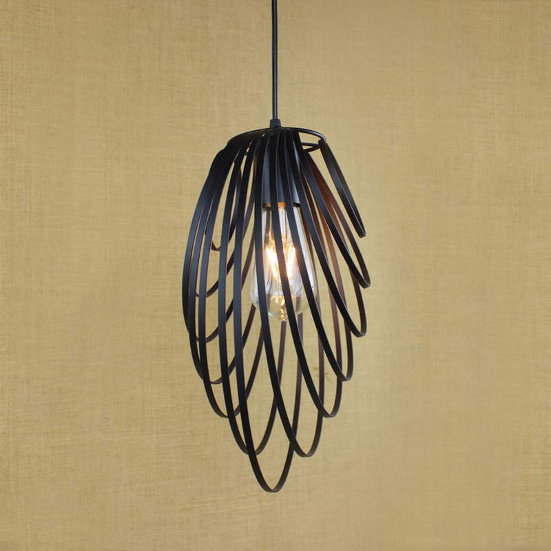 pendant light modern metallic feather style Pukpero