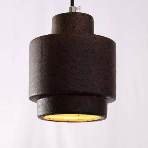 Lámpara de suspensión cerámica industrial rústica Rust