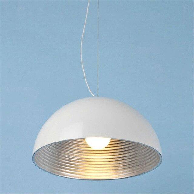 pendant light LED design with lampshade rounded metal Island style