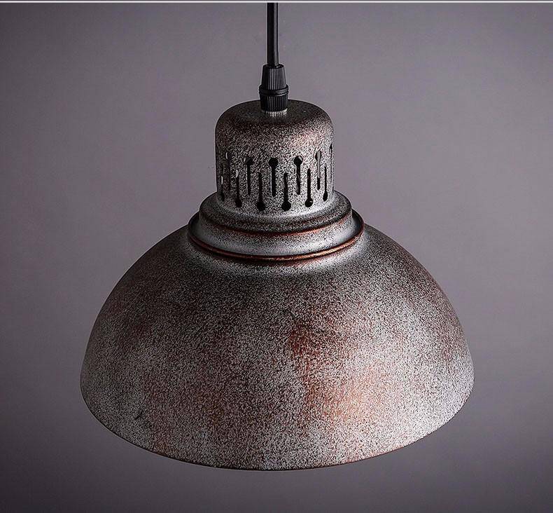 pendant light rustic retro style metal cover