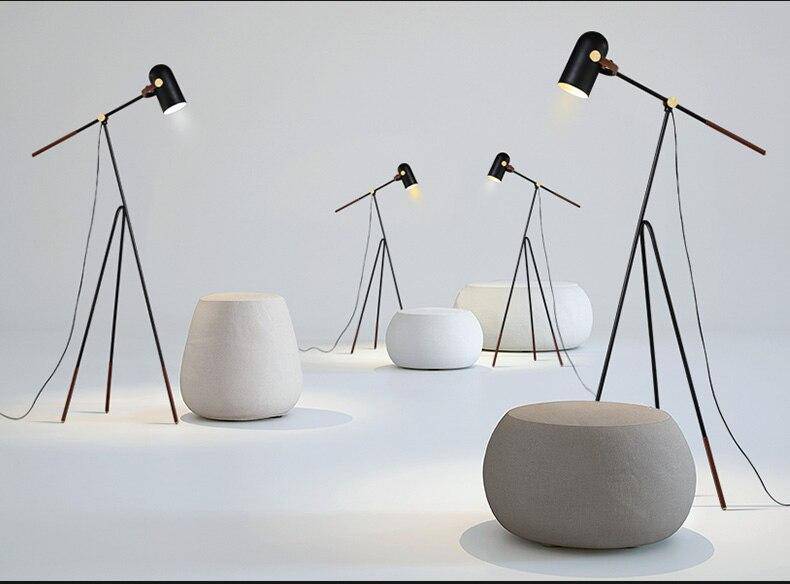 Floor lamp Adjustable LED with three floor stands