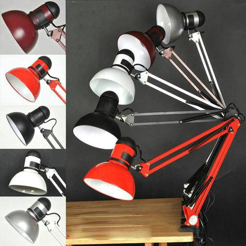 Lámpara de escritorio con brazo articulado de calidad (negro, blanco o rojo)
