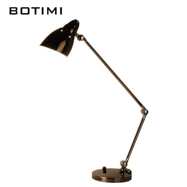 Lámpara de escritorio LED cromada Botimi