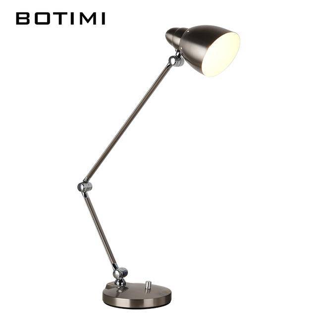Lámpara de escritorio LED cromada Botimi