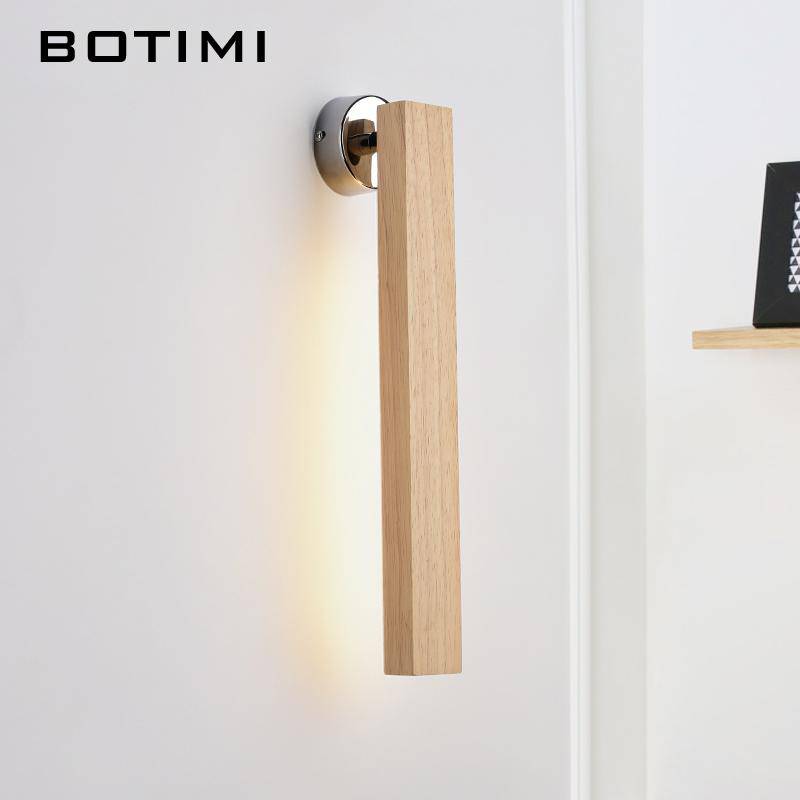 wall lamp Design LED rectangular wooden Creative