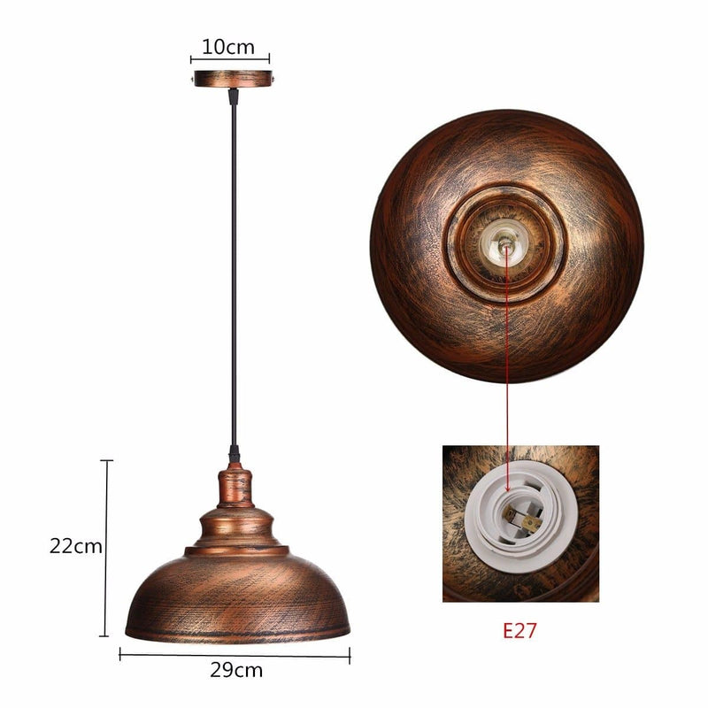 Lámpara de suspensión Estilo industrial Edison