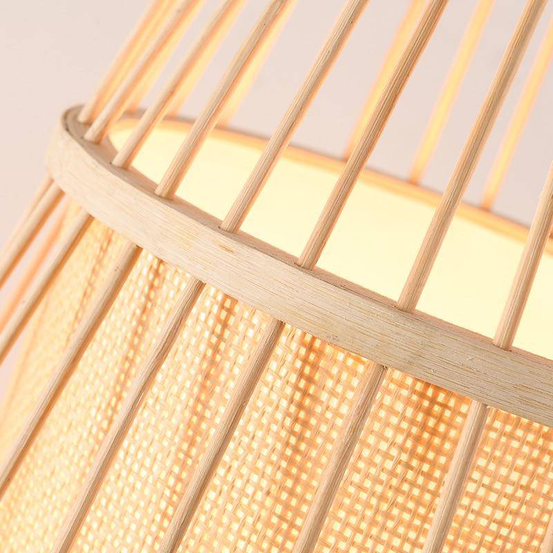 Floor lamp wooden bamboo Japanese style