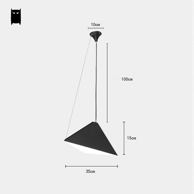 Lámpara de suspensión design Triángulo geométrico