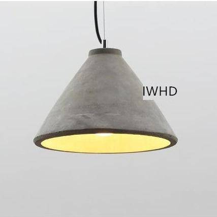 Lámparas de suspensión design con LEDs en cemento (varias formas)