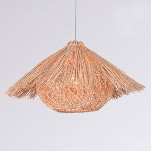 pendant light bamboo rattan cone