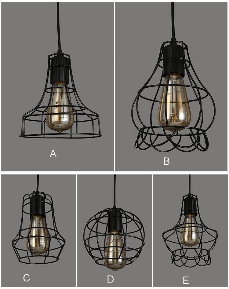 Pendant light with classic cage Retro