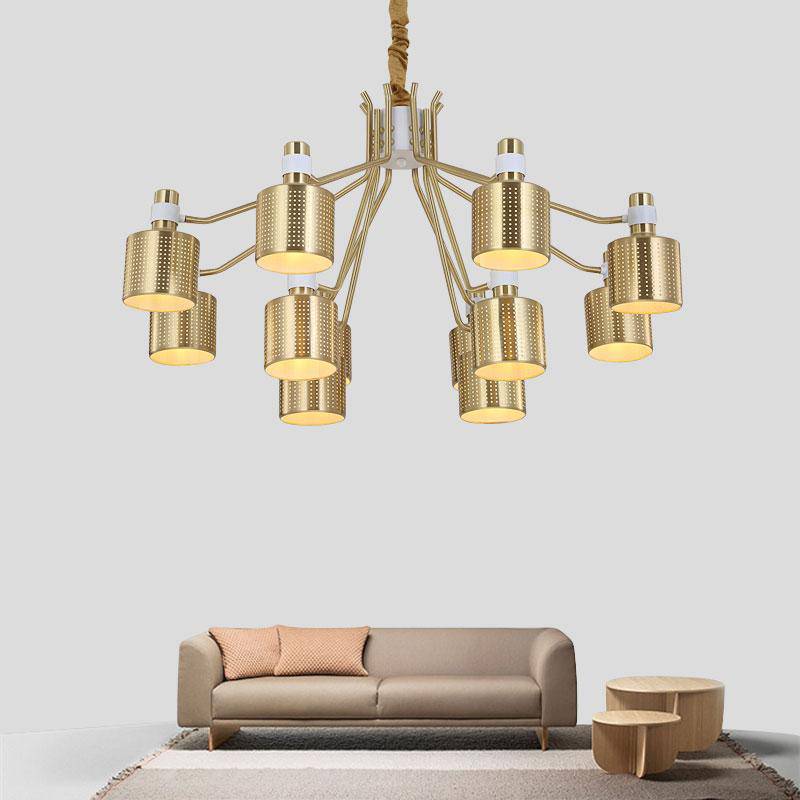 Lustre moderne doré Nordic
