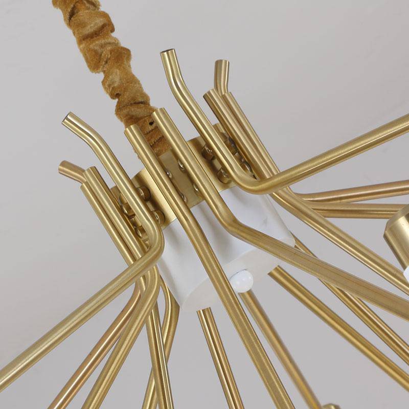 Lustre moderne doré Nordic