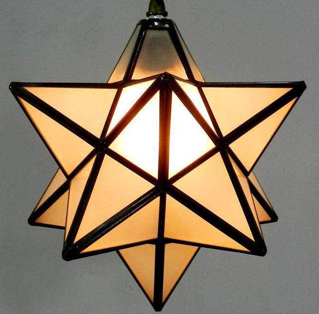 Lámpara de suspensión retro en estrella design