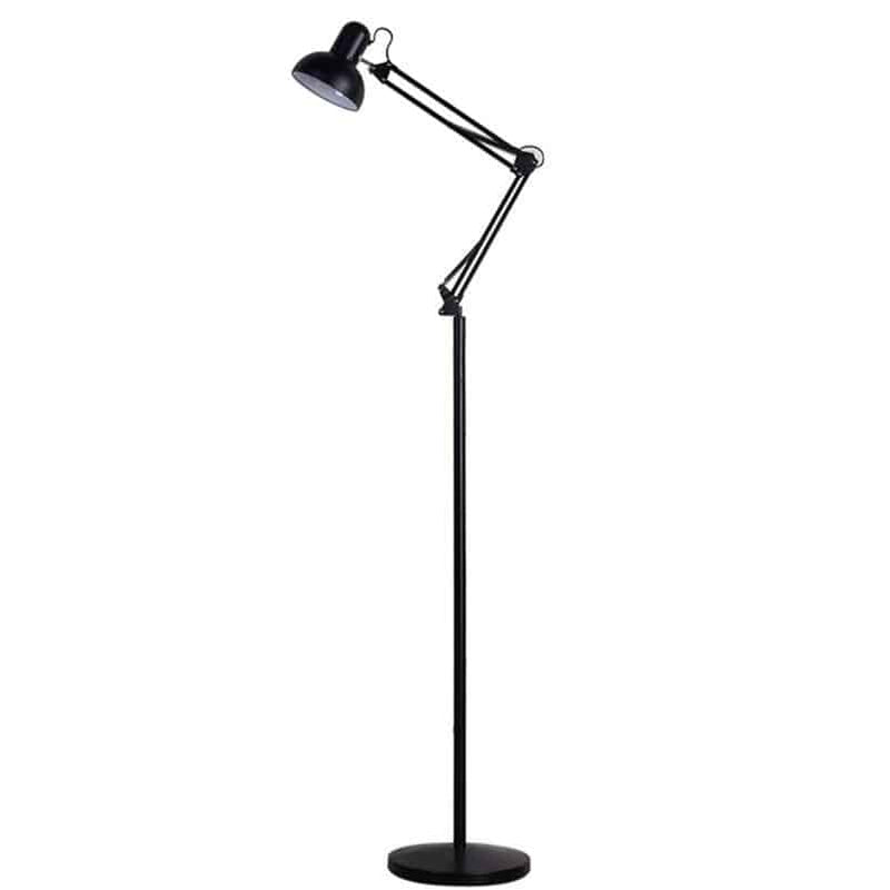 Floor lamp on stand with articulated arm colours