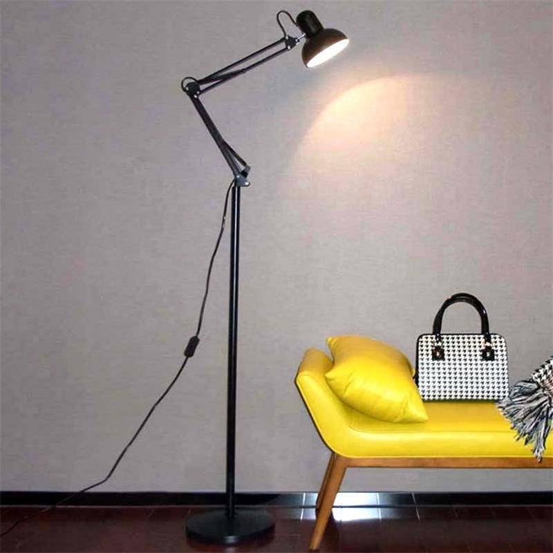 Lampadaire sur pied avec bras articulé couleurs