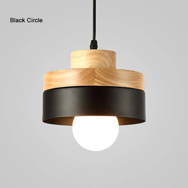pendant light Wood and metal Scandinavian (square or round)