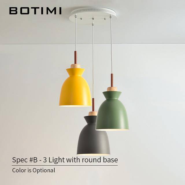 Suspension design moderne à LED de couleur Lampes
