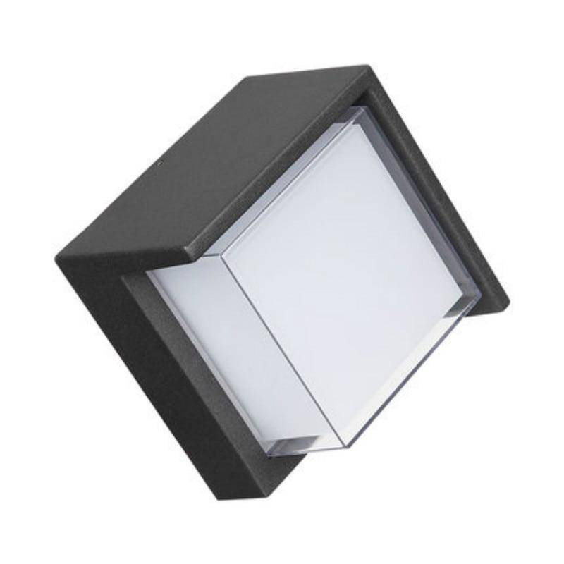 wall lamp outdoor LED square black Porch
