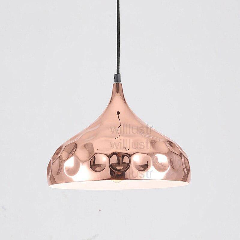 pendant light chrome plated in various shapes with Polka rings