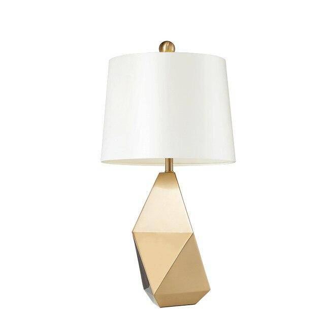 Brand geometric gold design bedside lamp