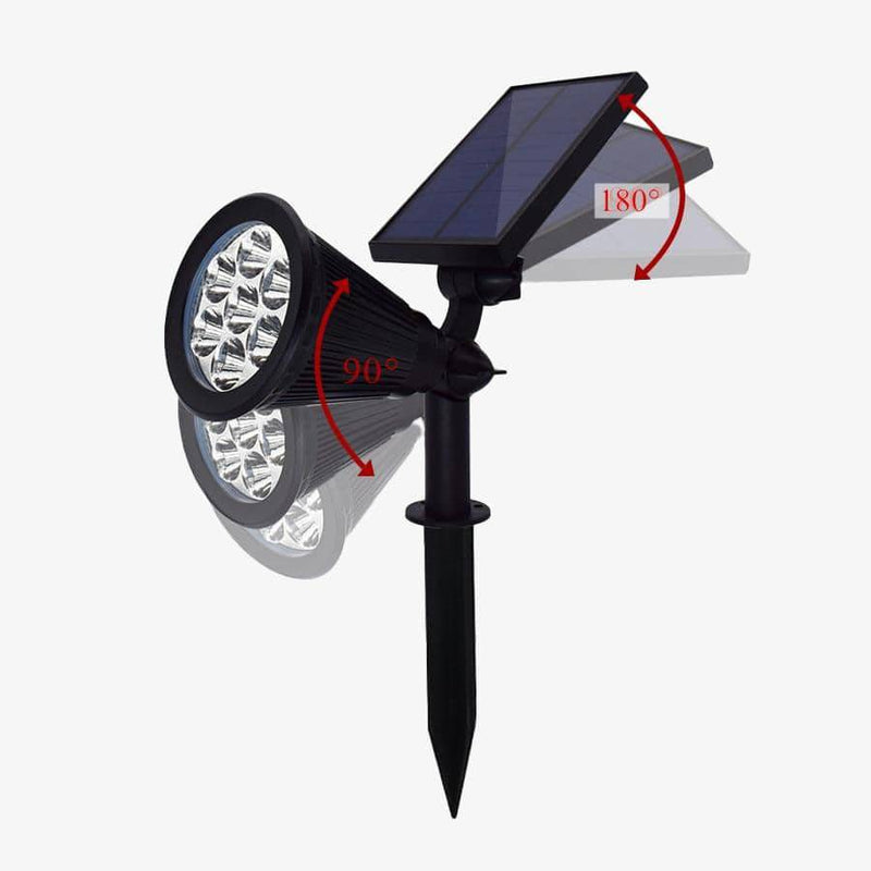 Spotlight 7 LED outdoor solar coloured light