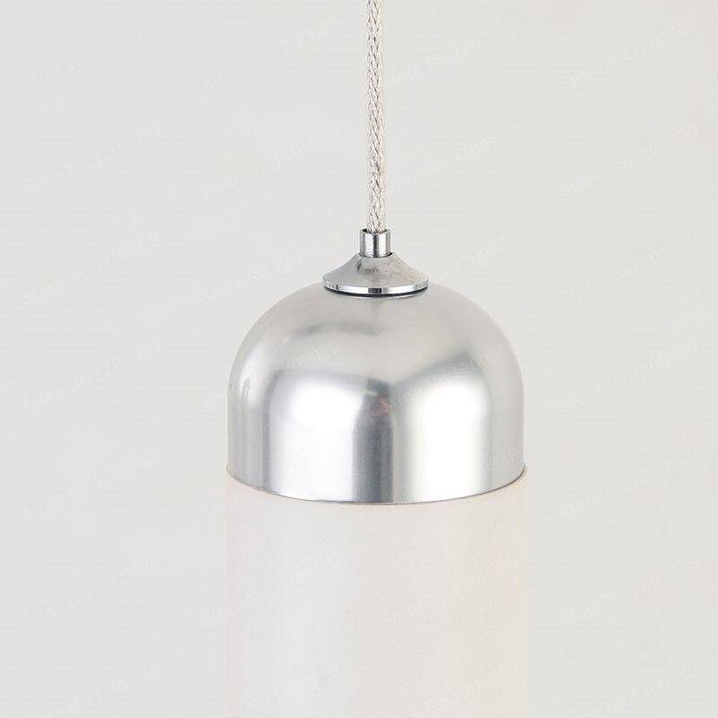 Lámpara de suspensión LED design blanco cilindro Vintage