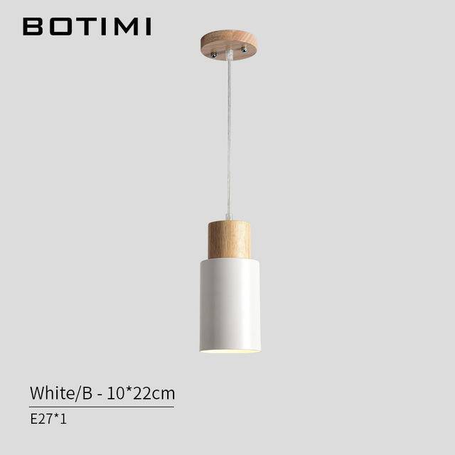 Design pendant light wooden Tube Botimi