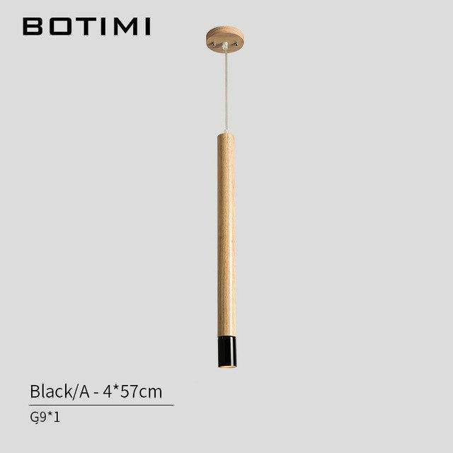 Design pendant light wooden Tube Botimi