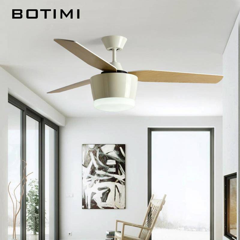 Ceiling fan with LED lamp (black or white)