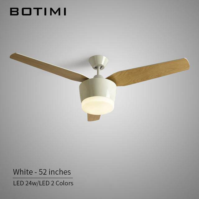 Ventilador de techo con lámpara LED (blanco o negro)