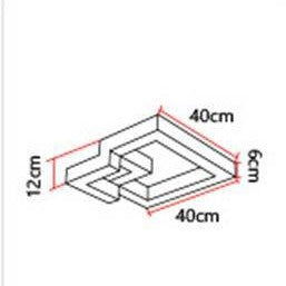Plafonnier LED design 3D en métal