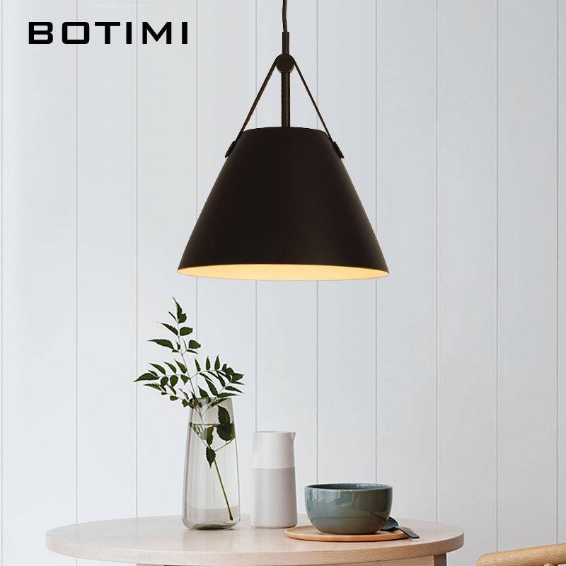 Design LED metal and fabric Botimi pendant lamp