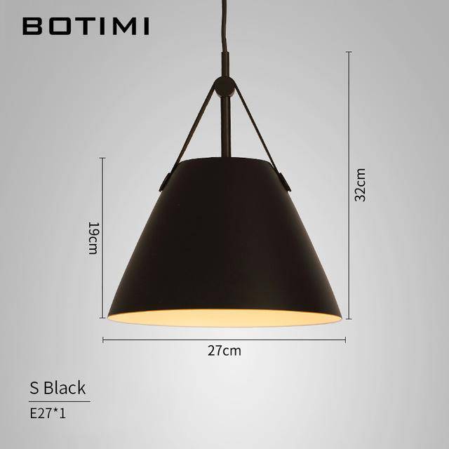 Design LED metal and fabric Botimi pendant lamp