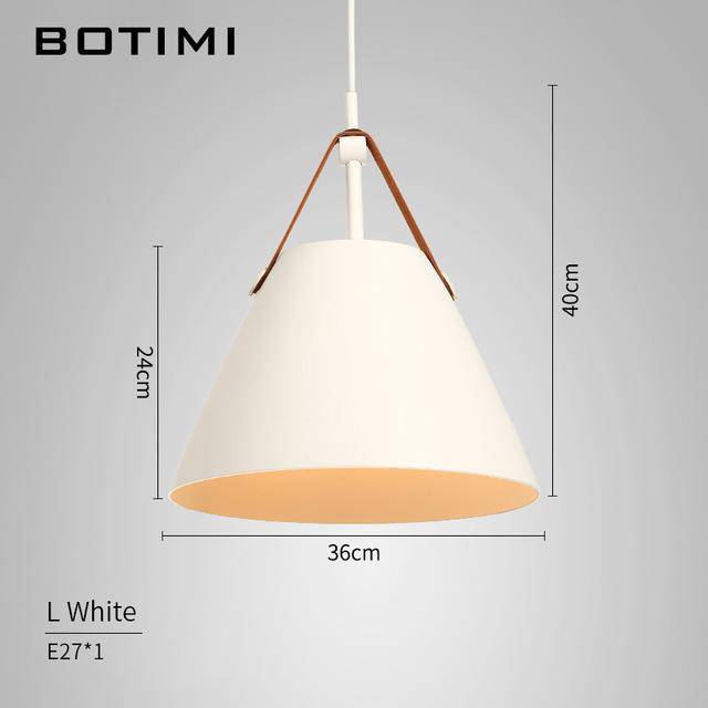 Design LED metal and fabric Botimi pendant lamp