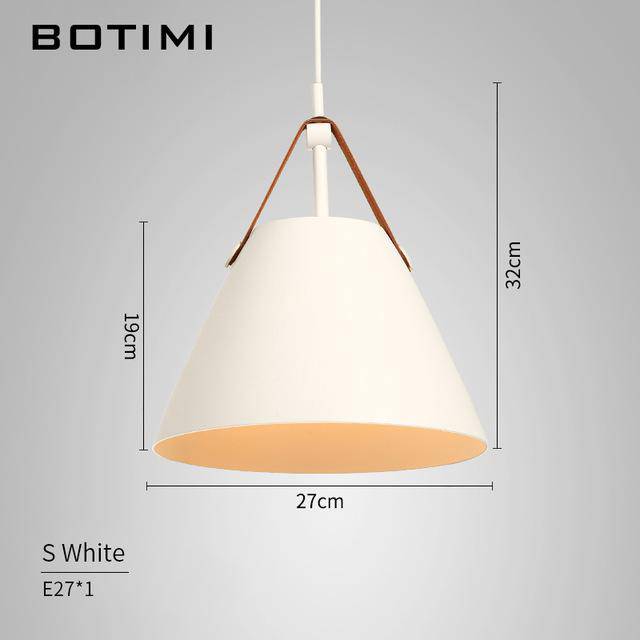 Lámpara de suspensión design LED en metal y tela Botimi