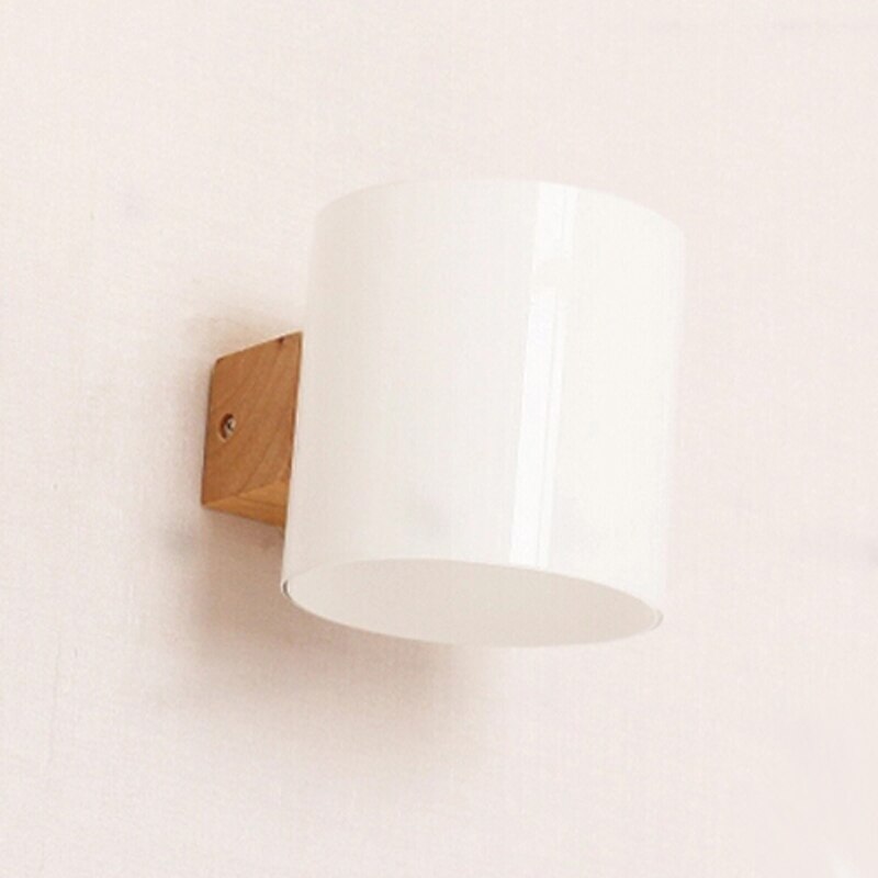 wall lamp LED wall lamp in wood and glass Room