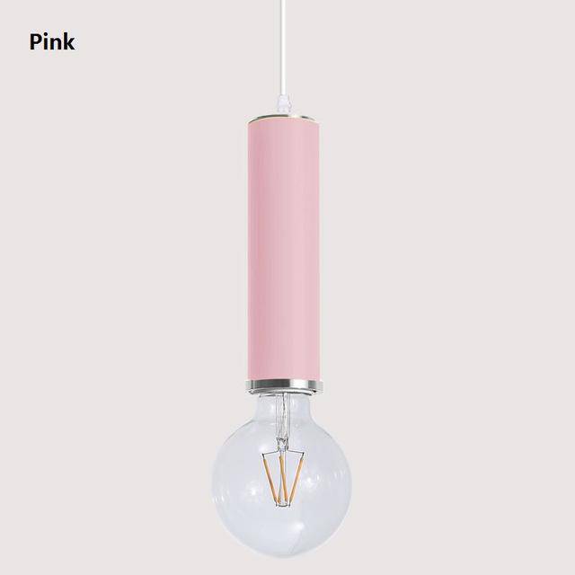 Lámpara de suspensión design LED en tubo de color
