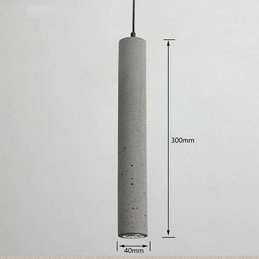 Lámpara de suspensión design Tubo de cemento nórdico